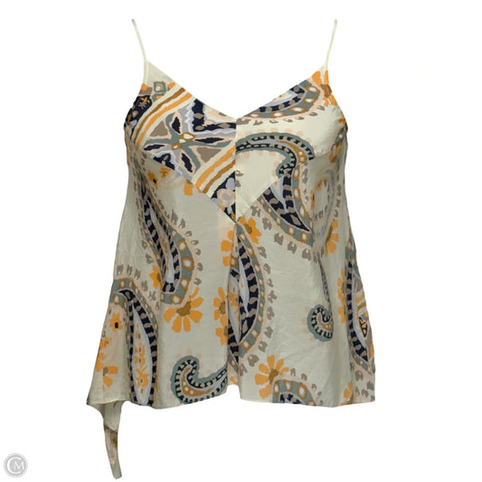 Asymmetrical Printed Silk Sleeveless Camisole By HD In Paris In Multi-colored, Size: 0p