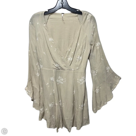 Embroidered Dress Casual Short By Free People In Cream, Size: 4
