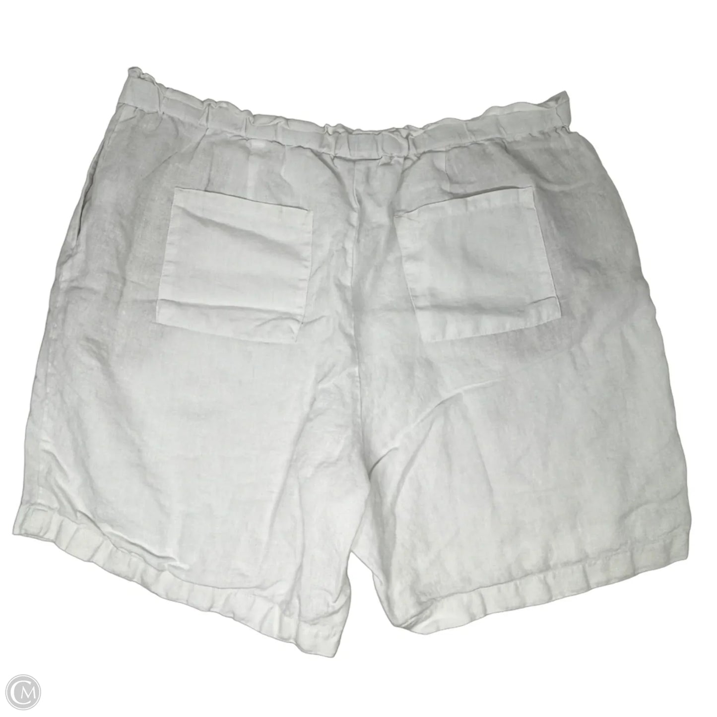 Linen Shorts By Pure Jill In White, Size: 1x