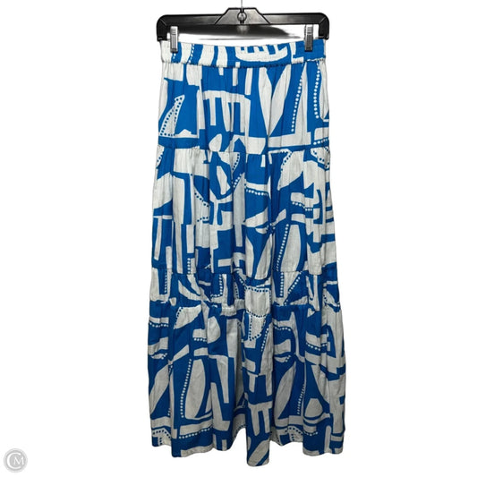Skirt Midi By Itami In Blue & White, Size: S (1)