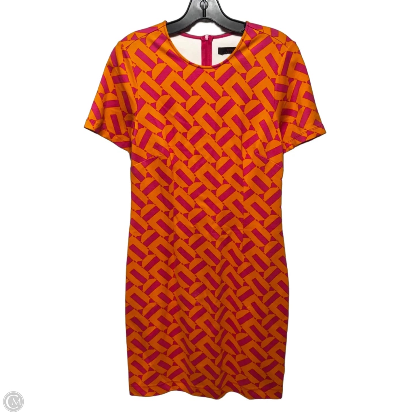 Dress Casual Short By Trina By Trina Turk In Orange & Pink, Size: S