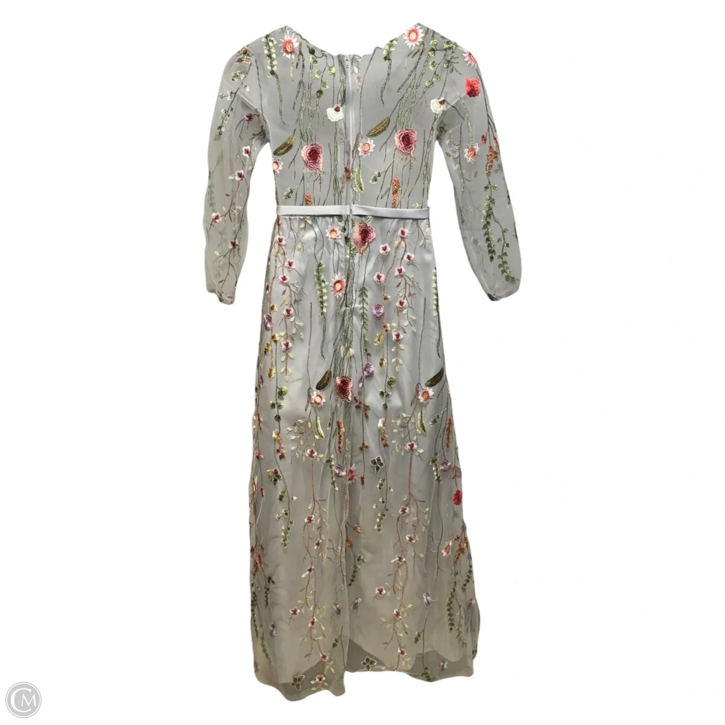 Embroidered Mesh Dress Casual Maxi Unbranded In Floral Print, Size: 8 (estimated)