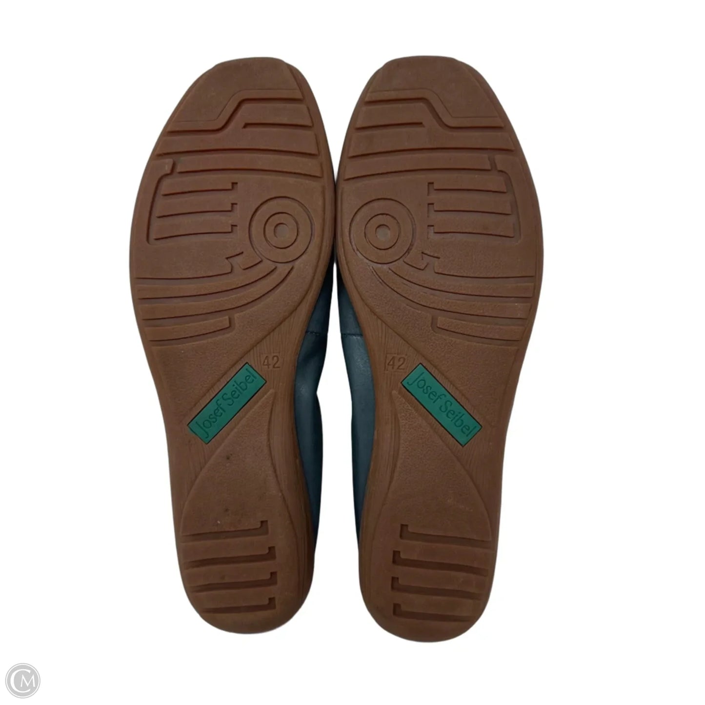 Fenja 01 Leather Ballet Flats By Josef Seibel In Green, Size: 11.5