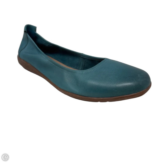 Fenja 01 Leather Ballet Flats By Josef Seibel In Blue, Size: 11.5