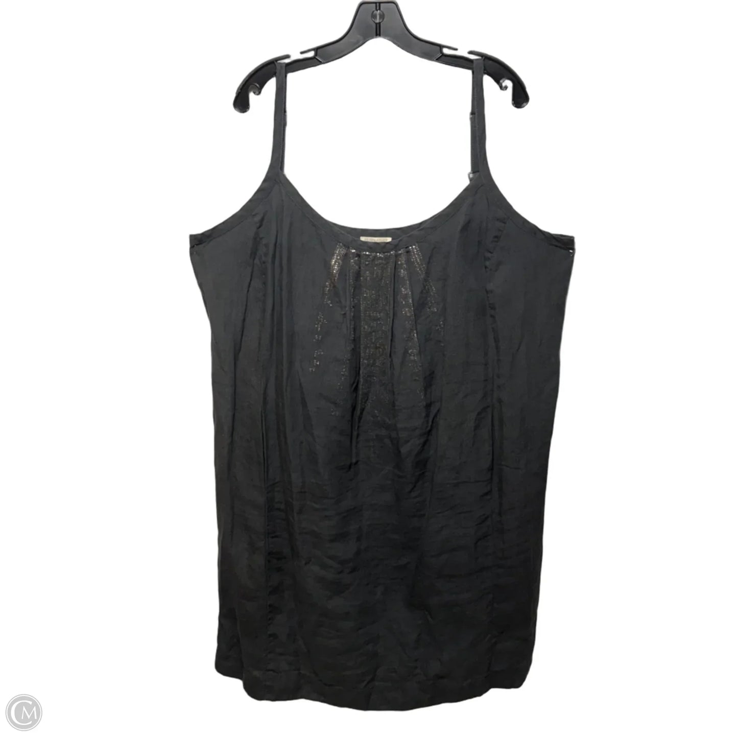 Linen Dress Casual Short By Eileen Fisher In Grey, Size: 2x