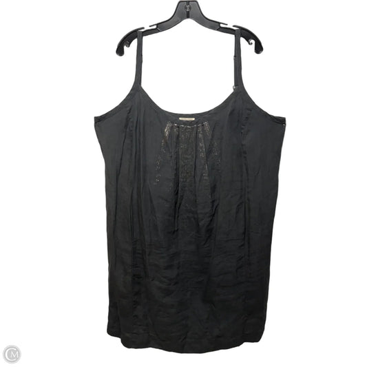 Linen Dress Casual Short By Eileen Fisher In Grey, Size: 2x