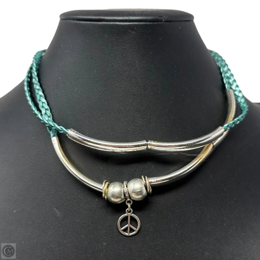 Braided Tubular Bead Choker Necklace By Lizzy James
