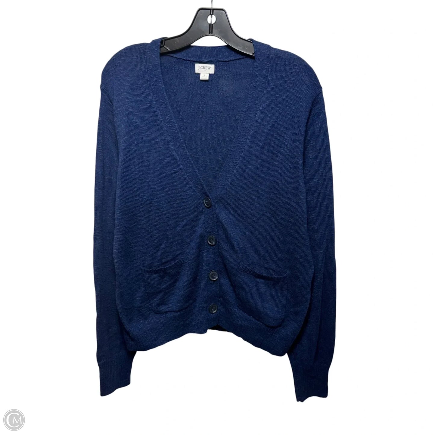 Sweater Cardigan By J. Crew In Blue, Size: L