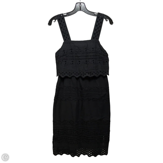 Eyelet Midi Dress Casual By J. Crew In Black, Size: 0