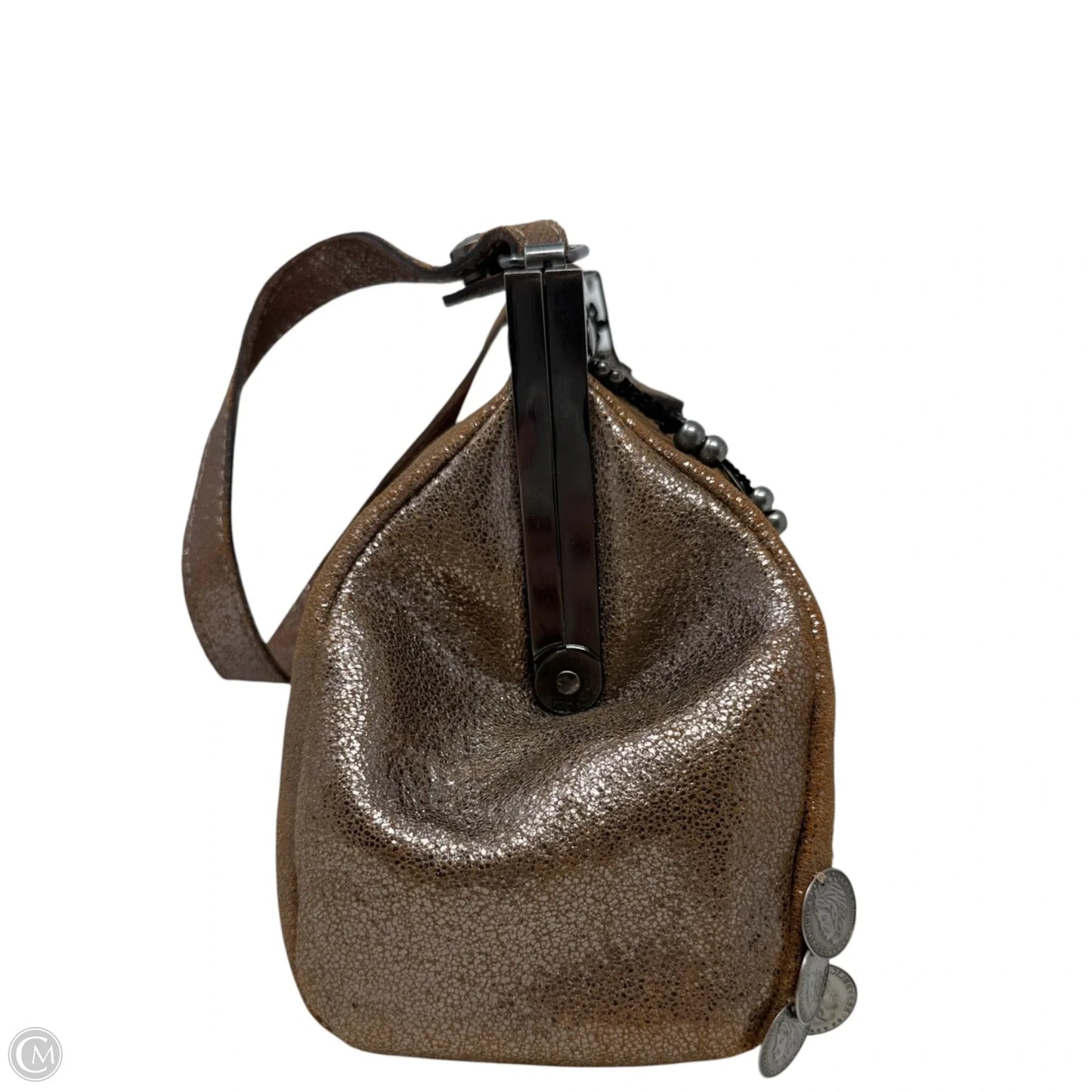 Ferrara Frame Bag Metallic Vintage Coin Collection Edition Designer By Patricia Nash, Size: Medium