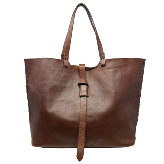 Marin Leather Tote By Madewell, Size: Large
