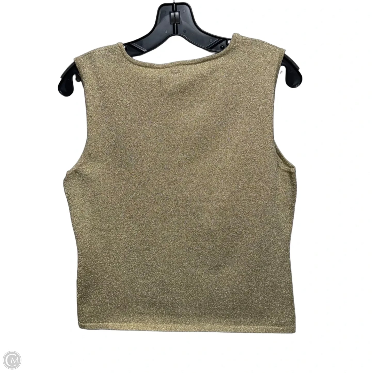 Top Sleeveless By Doncaster In Gold, Size: M