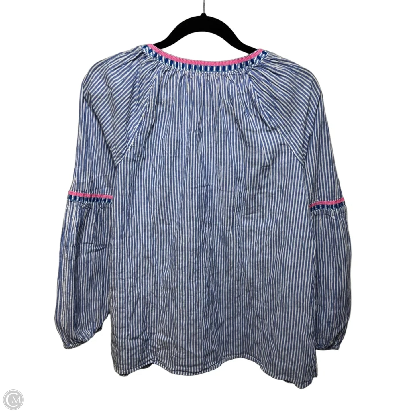 Top Long Sleeve Designer By Lilly Pulitzer In Striped Pattern, Size: M