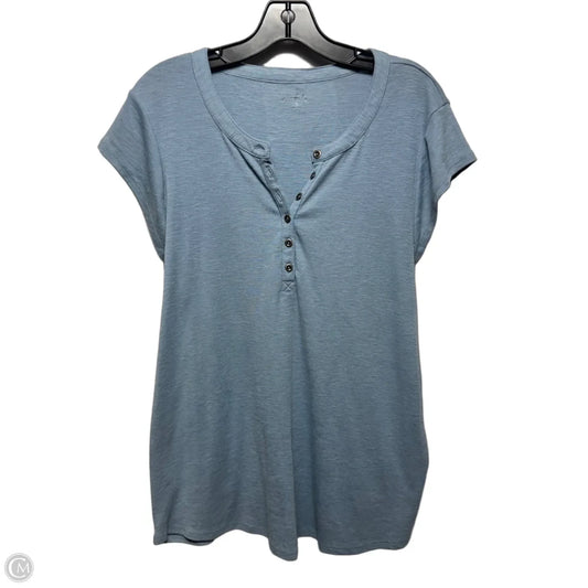 Top Short Sleeve By Wonderly In Blue, Size: Xl
