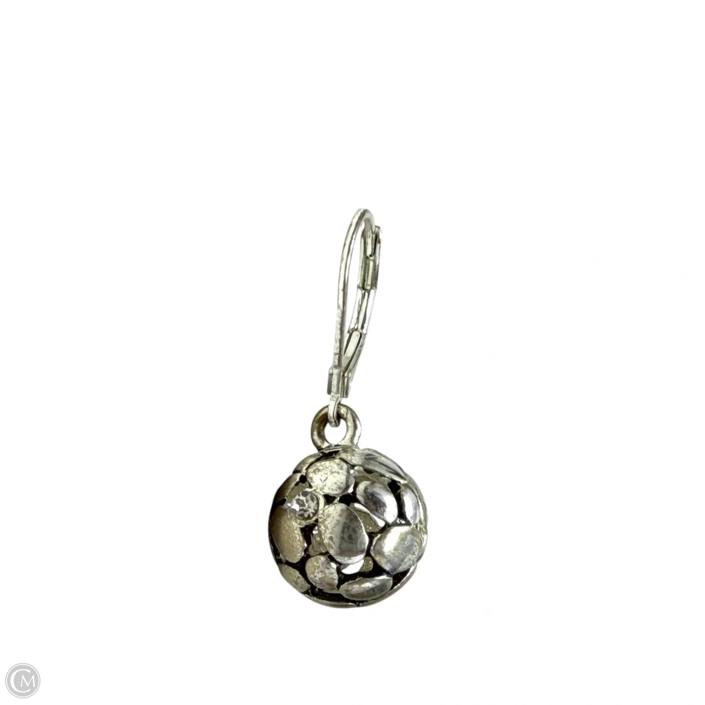 Sterling Silver Bubble Dot Drop Earrings