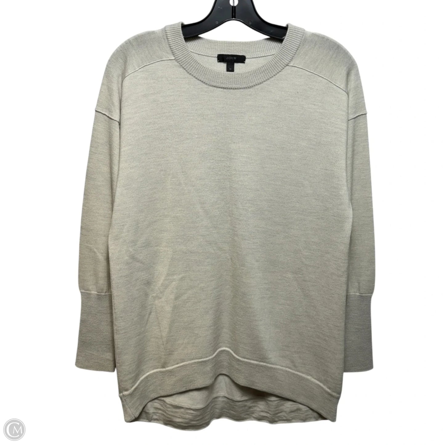 Merino Wool Blend Sweater By J. Crew In Cream, Size: M