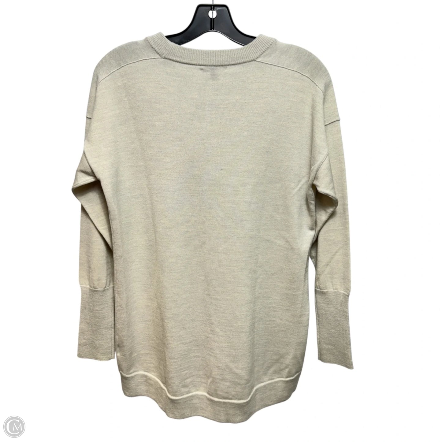 Merino Wool Blend Sweater By J. Crew In Cream, Size: M