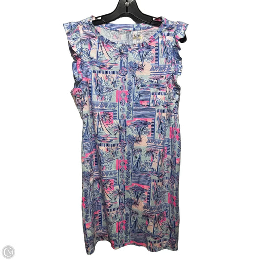 Laina Dress Designer By Lilly Pulitzer In Nautical Print, Size: L