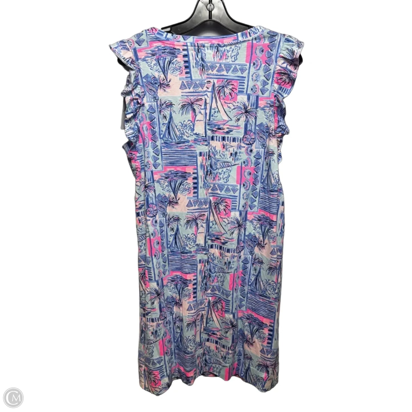 Laina Dress Designer By Lilly Pulitzer In Nautical Print, Size: L