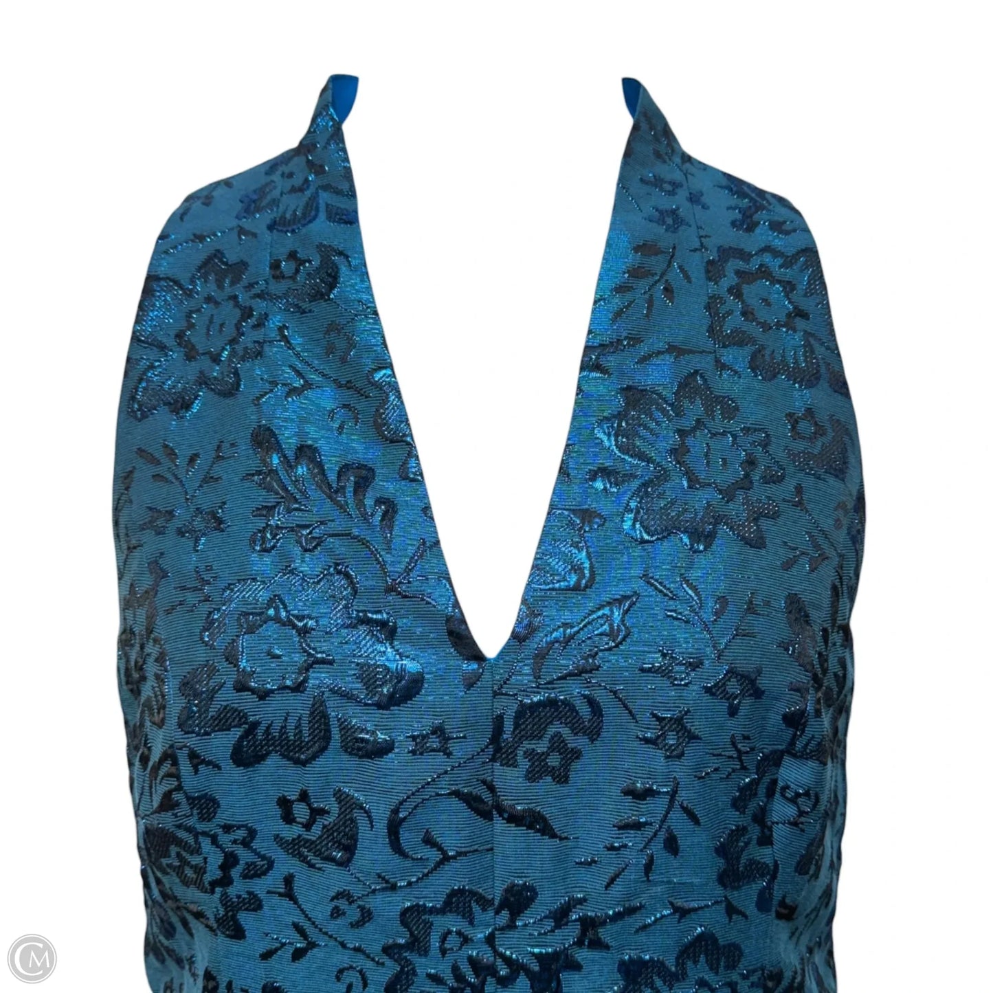 Tanlee Floral Brocade Dress Designer By Lilly Pulitzer In Teal Bay Blooming Brocade, Size: 12