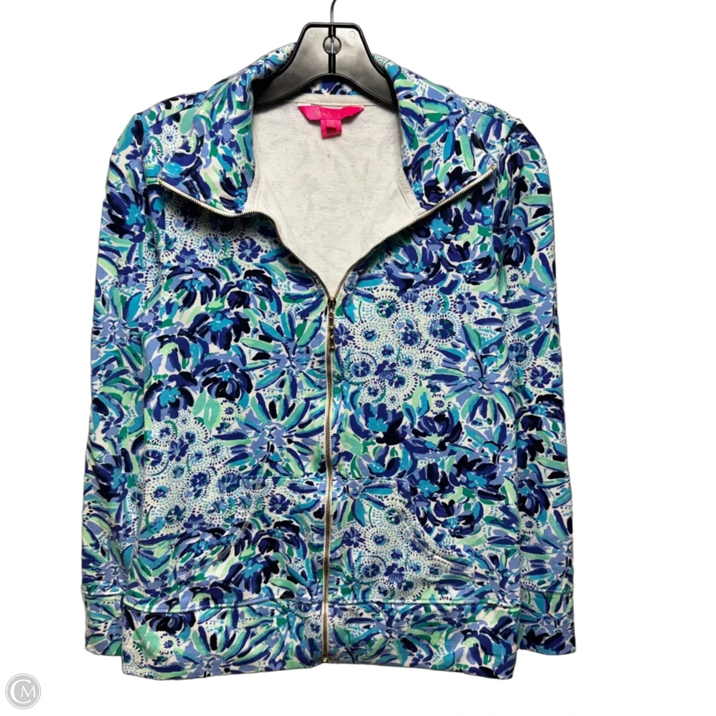 Leona Jacket Designer By Lilly Pulitzer In Blue & Green, Size: Xs