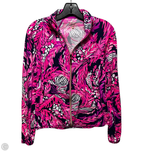 Kapri Athletic Jacket Designer By Lilly Pulitzer In Pink & Purple, Size: Xs