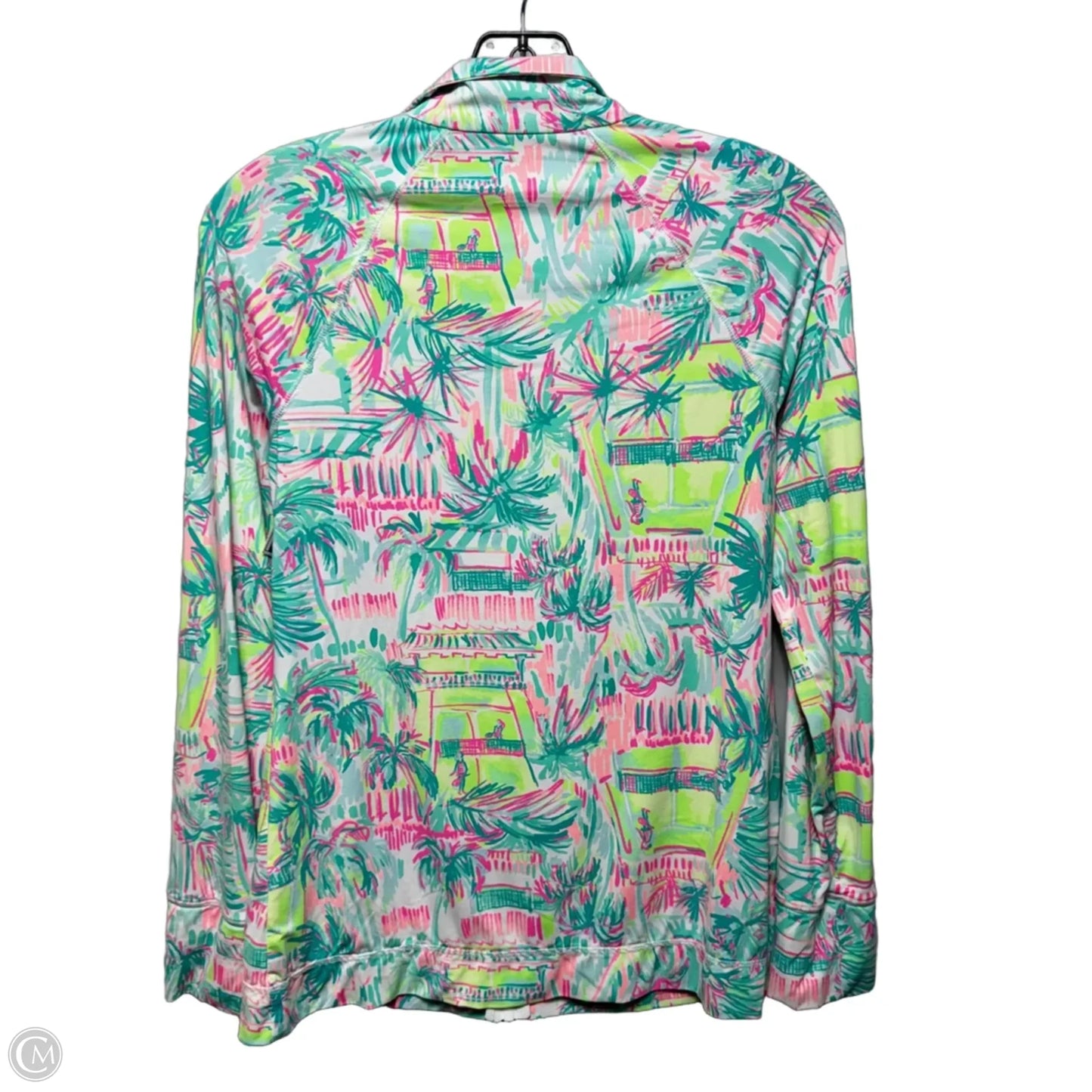 Hadlee Athletic Jacket Designer By Luxletic Lilly Pulitzer In Green & Yellow, Size: Xs