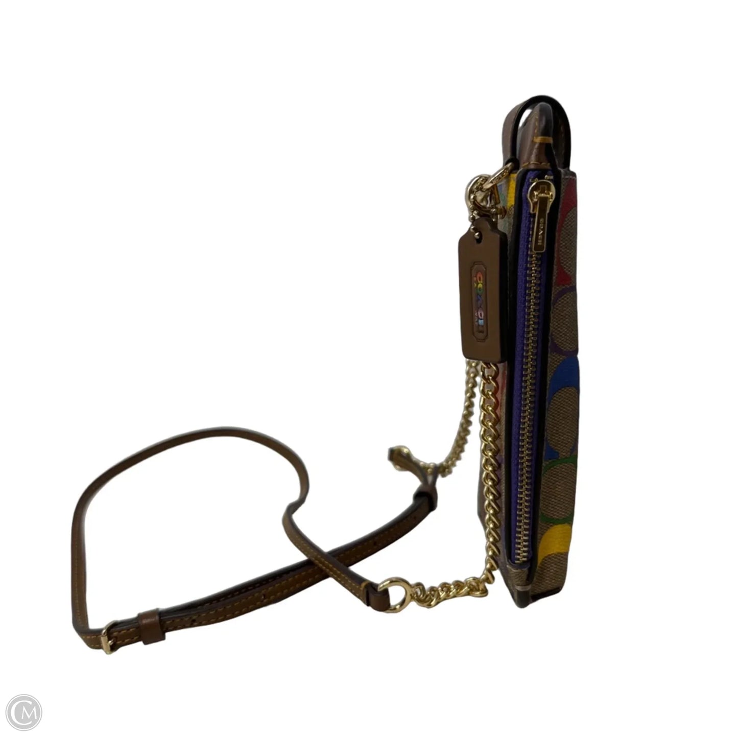 Signature Rainbow Phone Crossbody By Coach, Size: Small