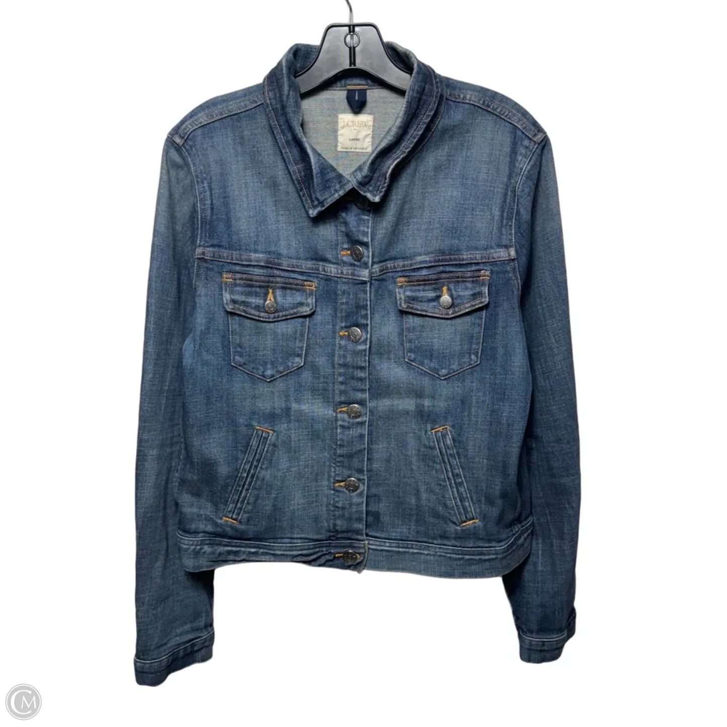 Jacket Denim By J. Crew In Blue Denim, Size: L