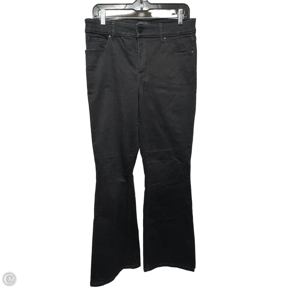 Jeans Flared By Ann Taylor In Black, Size: 8