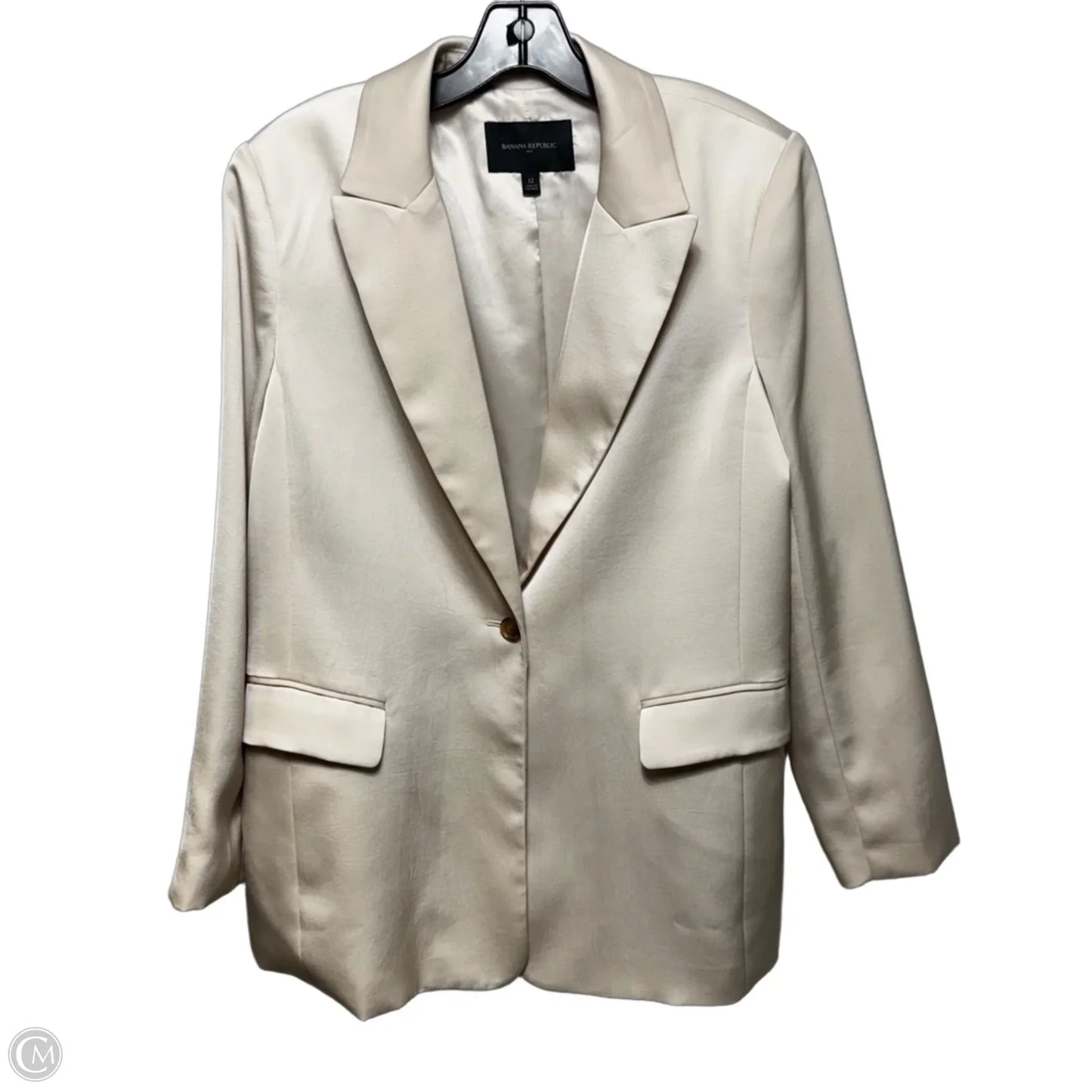 Blazer By Banana Republic In Cream, Size: 12