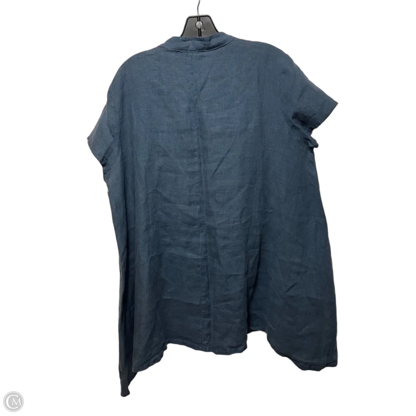 Linen Tunic Short Sleeve By Bryn Walker In Blue, Size: M