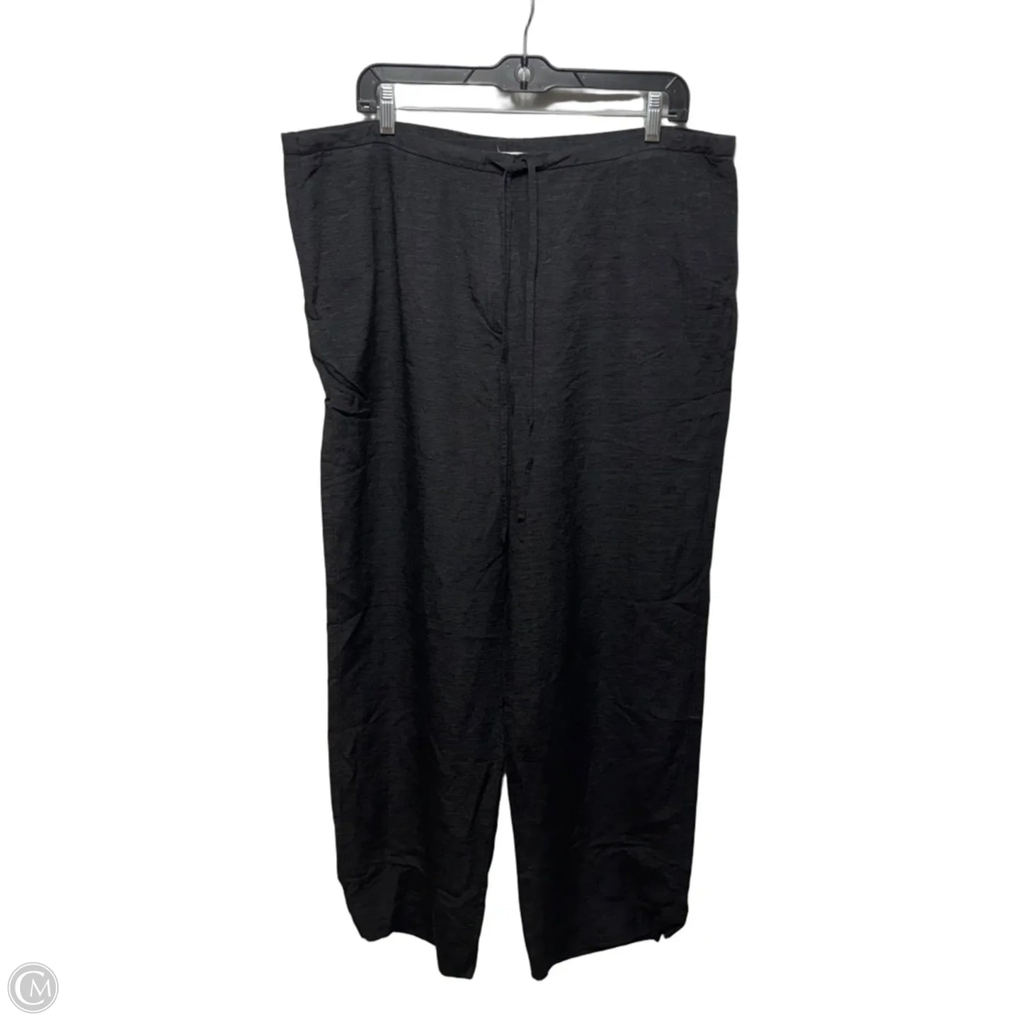 Silk Pants Lounge By Due Per Due Collection In Black, Size: 16
