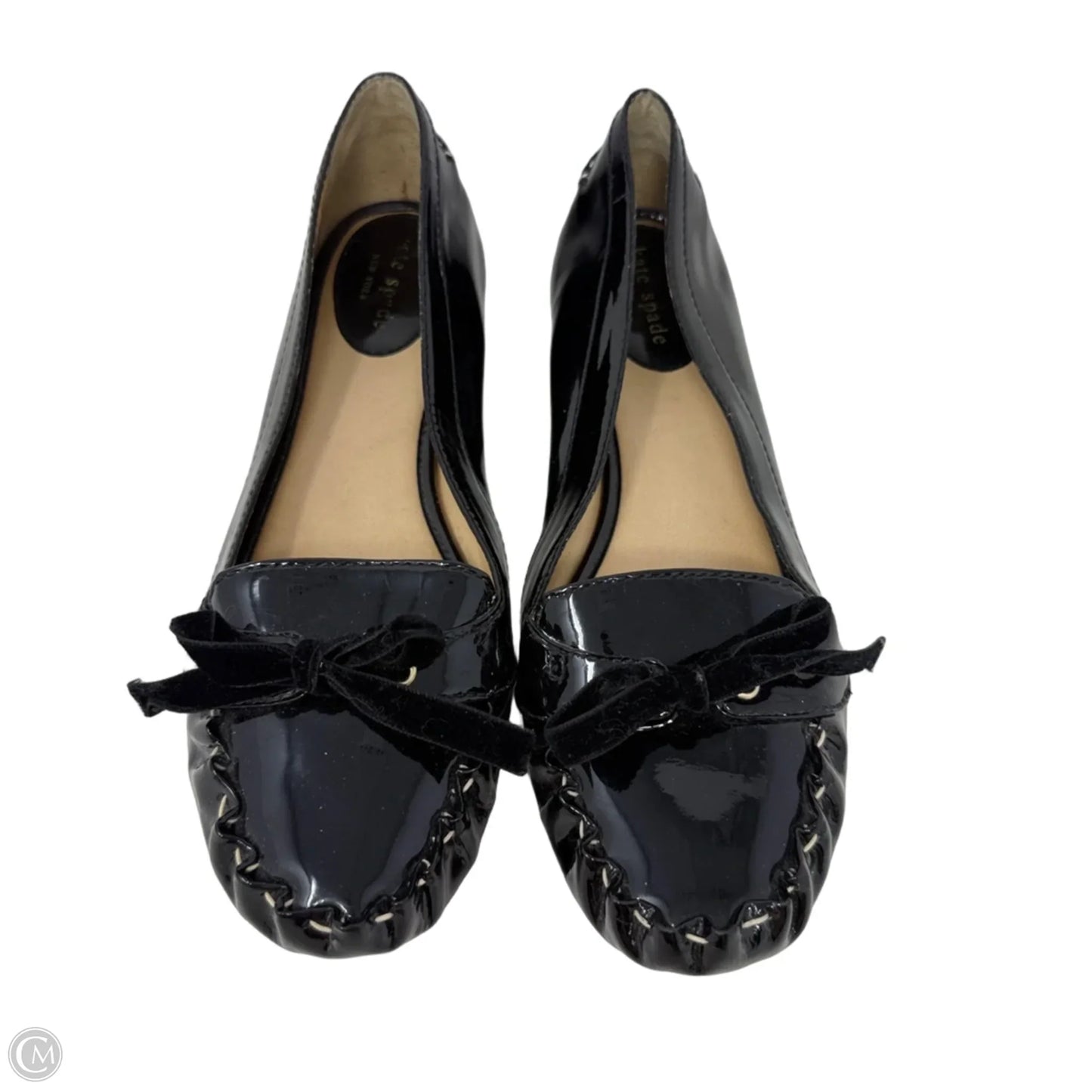 Patent Leather Loafers Designer By Kate Spade In Black, Size: 8