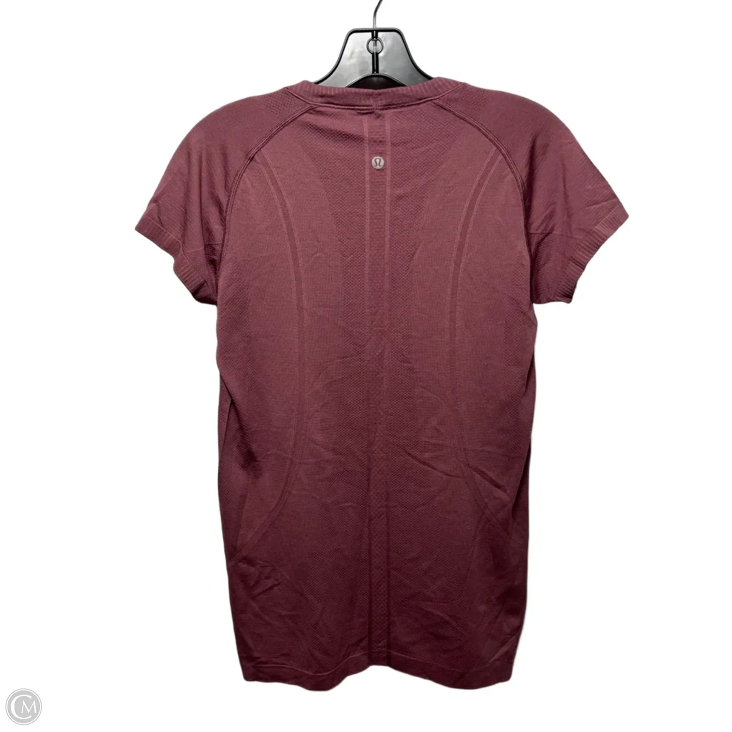 Athletic Top Short Sleeve By Lululemon In Purple, Size: 10