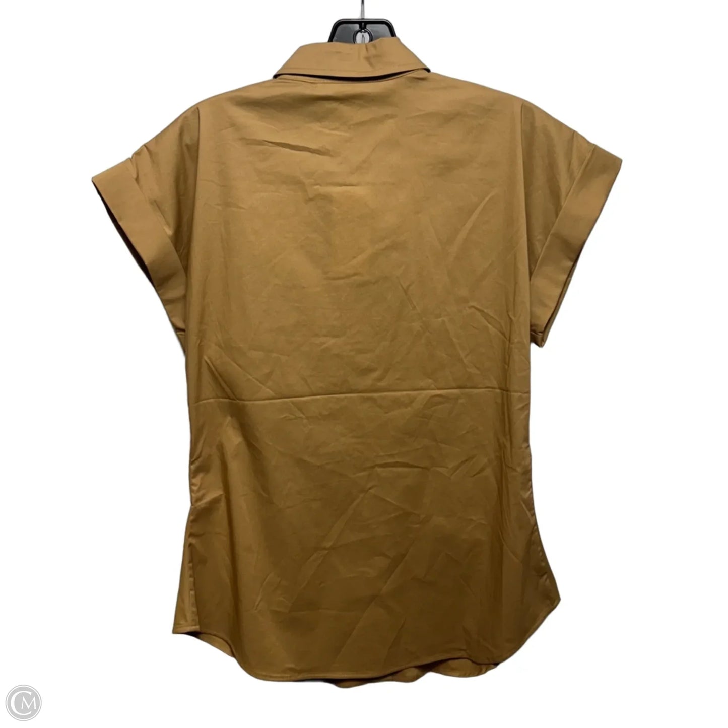 Gathered Top Short Sleeve By Ralph Lauren Black Label In Brown, Size: 4