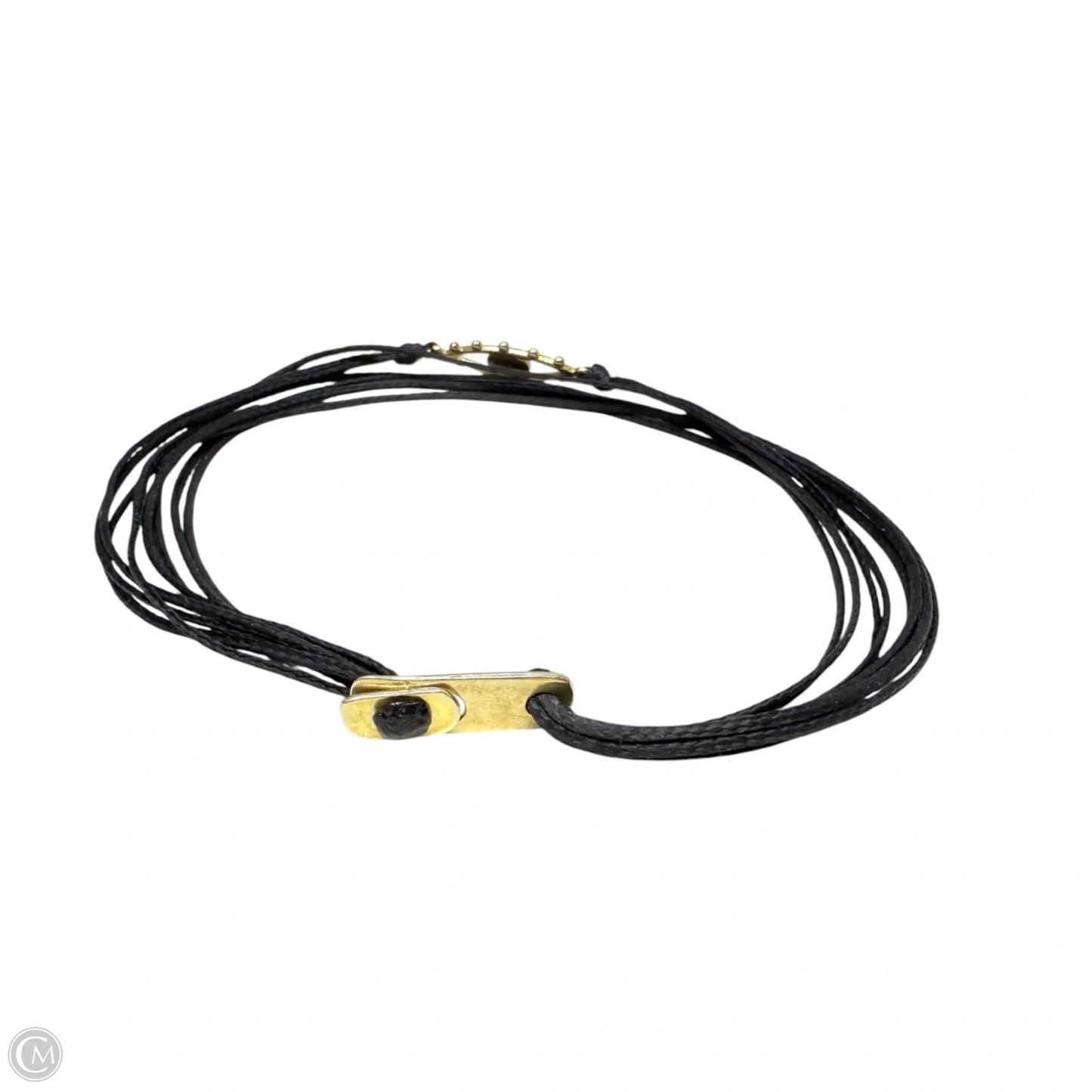 Multistrand Cord Bracelet With Sterling Silver Clasp & Evil Eye Charm