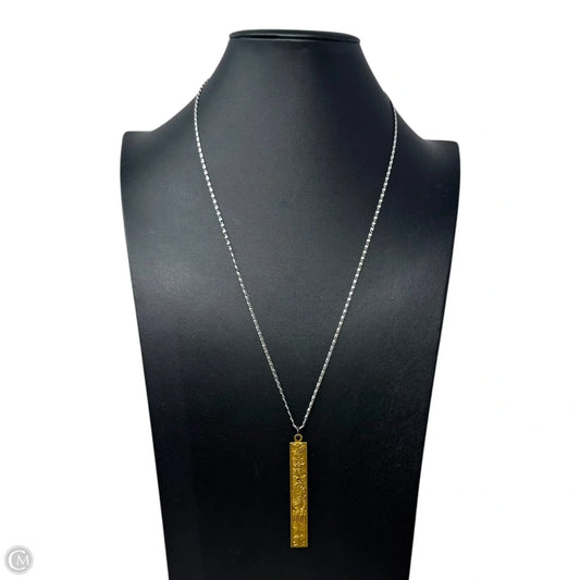 Scorpio Gold Tone Engraved Pendant Necklace