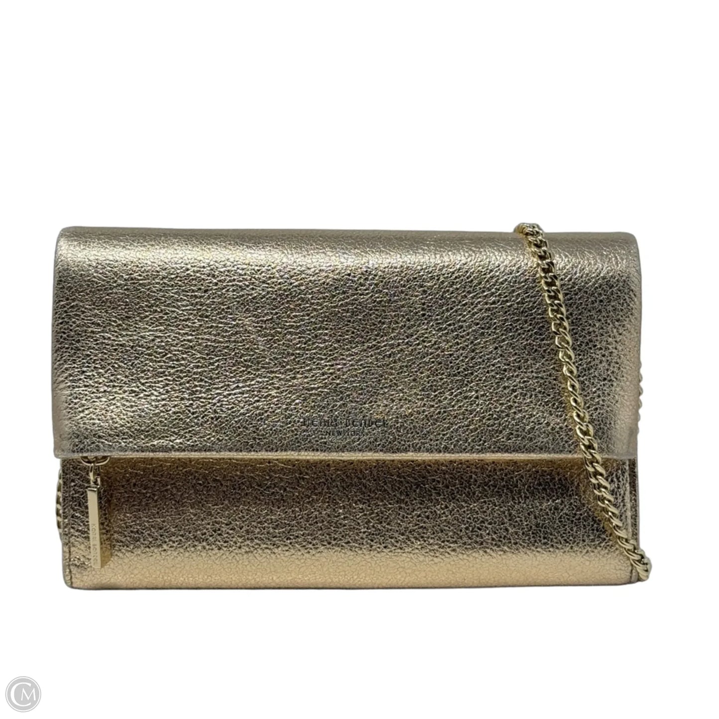 Metallic Leather Evening Bag By Henri Bendel, Size: Small