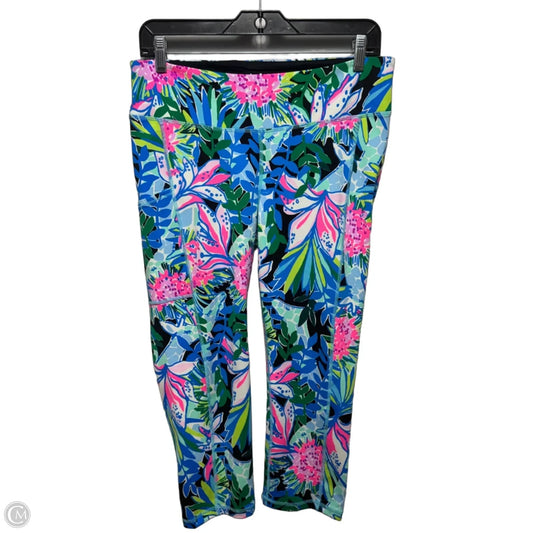 Athletic Leggings Pants Designer By Luxletic Lilly Pulitzer In Multi-colored, Size: L