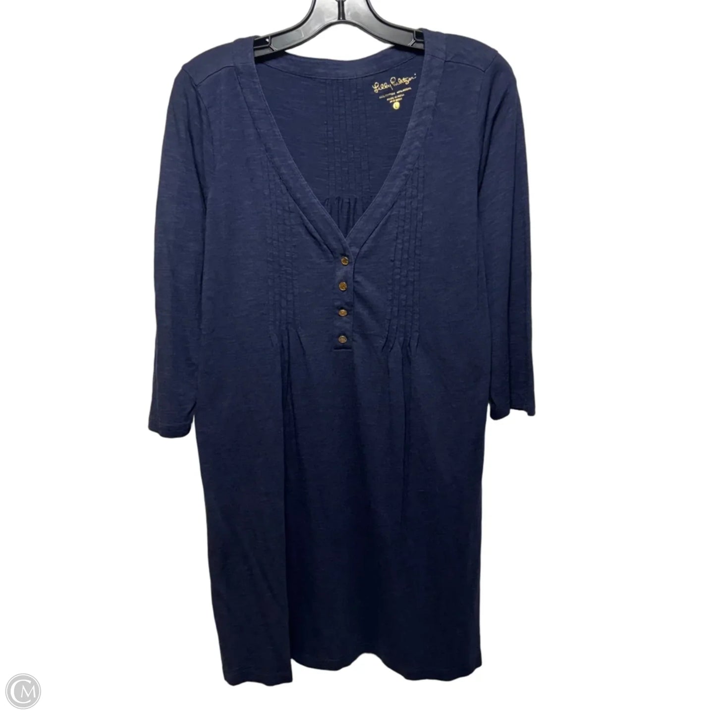Dress Designer By Lilly Pulitzer In Navy, Size: L