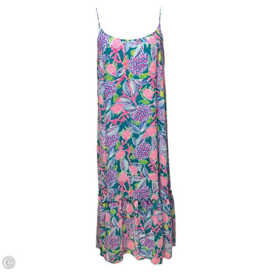 Maxi Dress Designer By Lilly Pulitzer In Multi-colored, Size: L