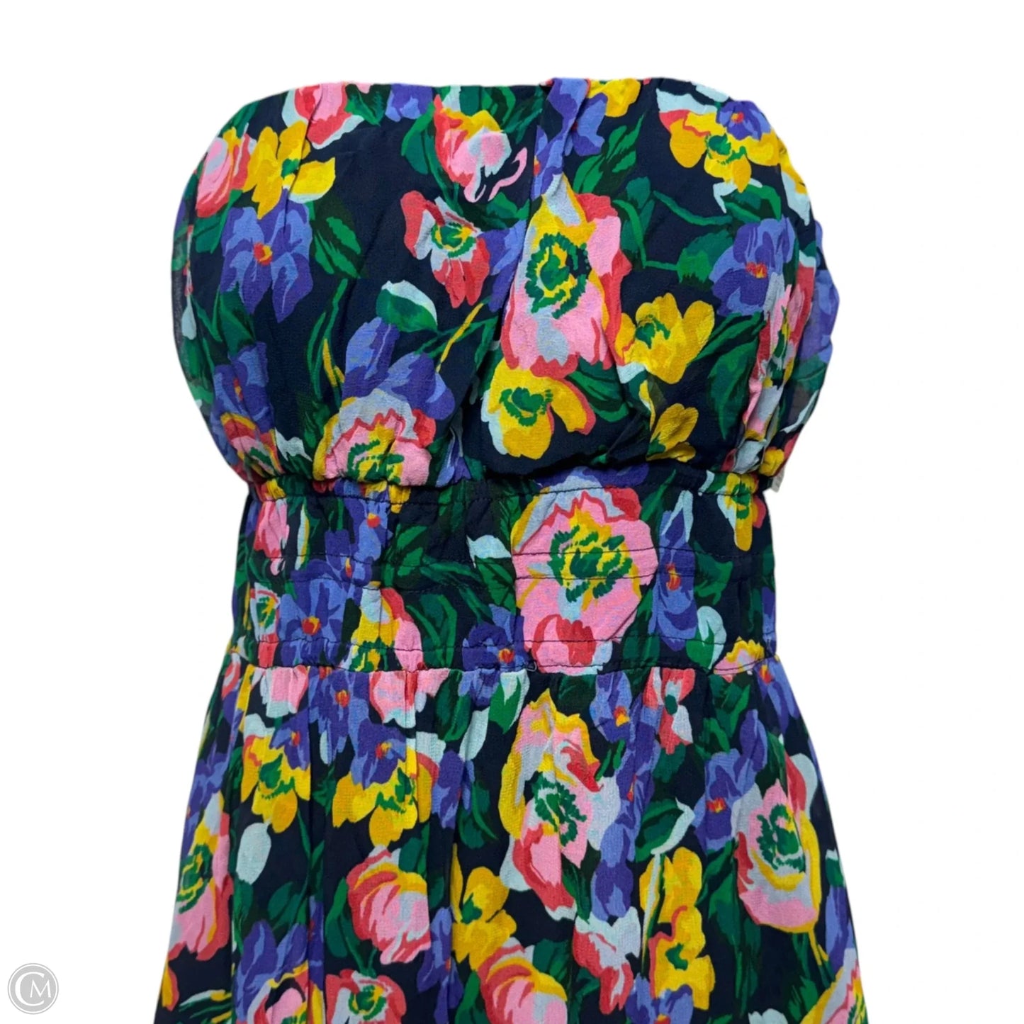 Strapless Dress Casual Maxi By Anthropologie In Floral Print, Size: S