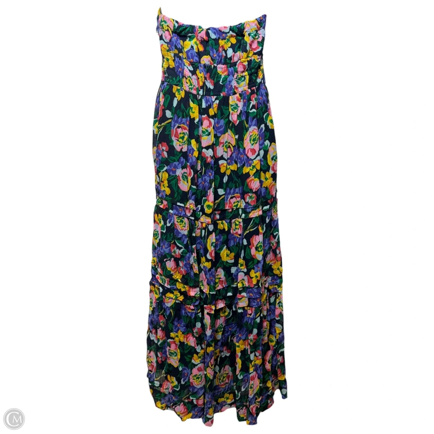 Strapless Dress Casual Maxi By Anthropologie In Floral Print, Size: S