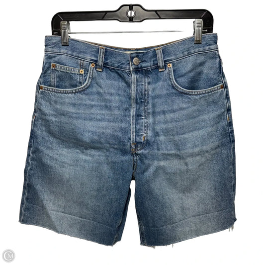 Cutoff Bermuda Shorts By Madewell In Blue Denim, Size: 6/28