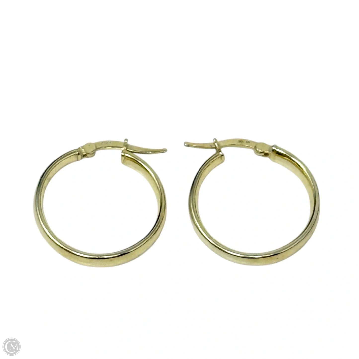 Gold Over Sterling Silver Hoop Earrings