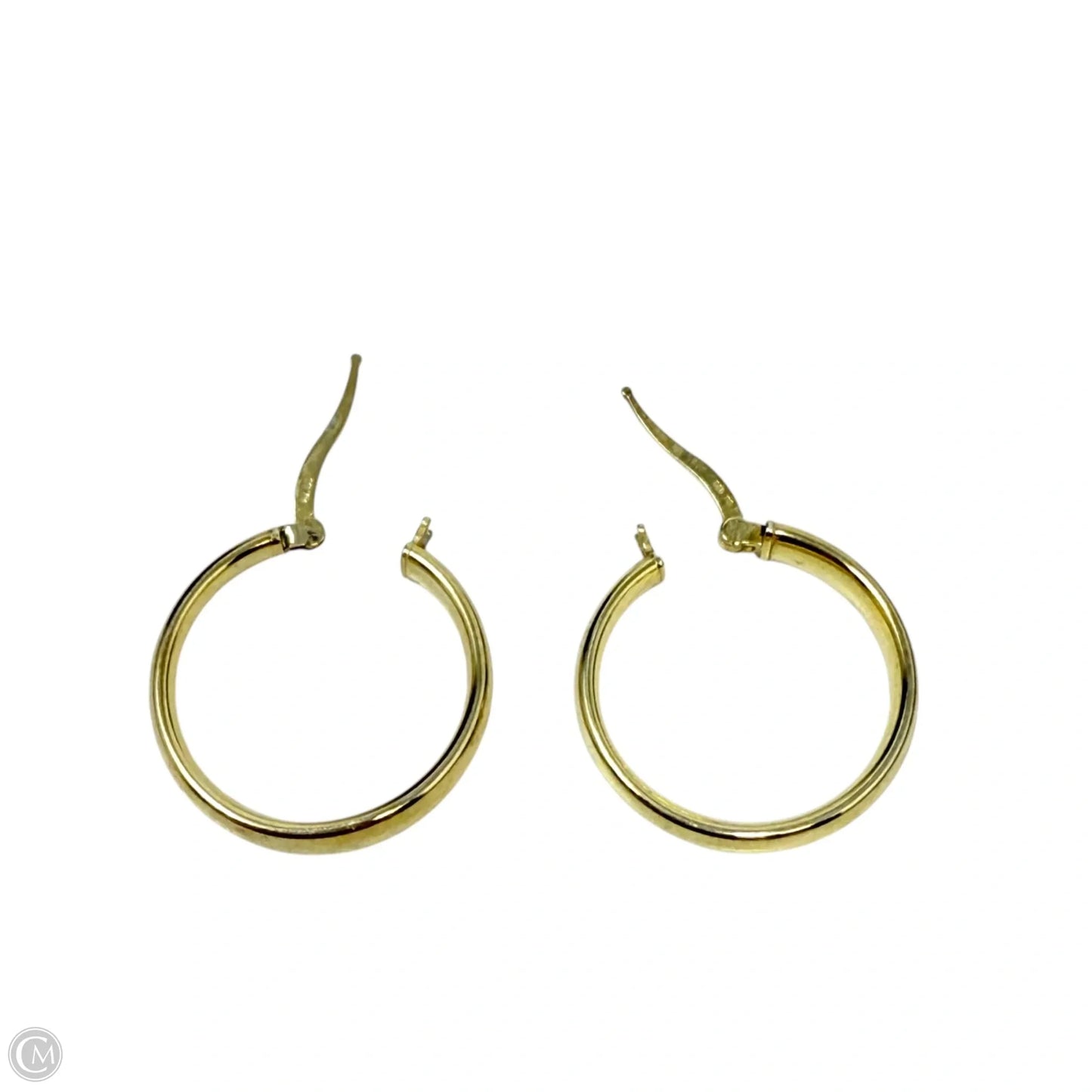 Gold Over Sterling Silver Hoop Earrings