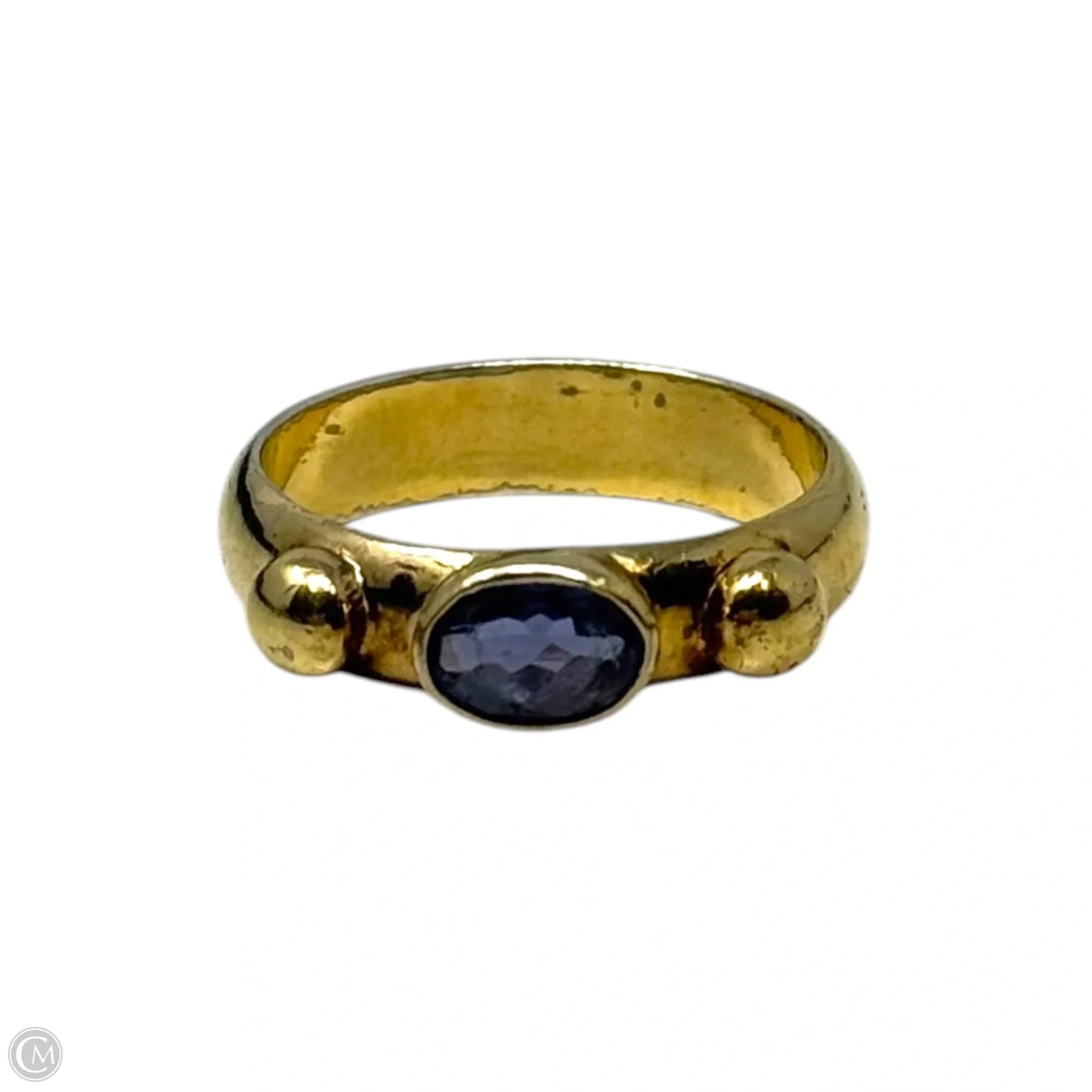 AS IS Nepalese Gold Over Sterling Ring 7.5