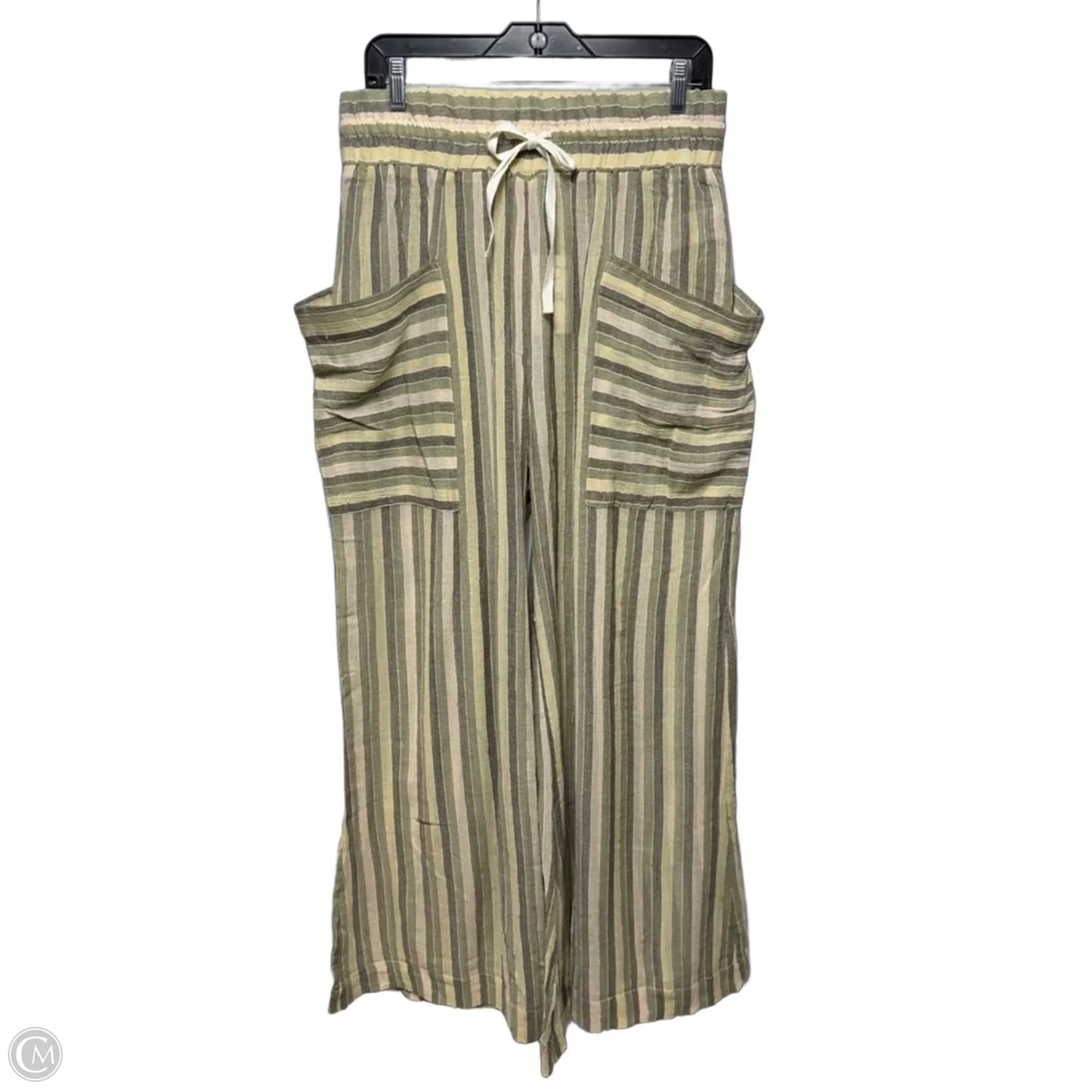 Pants Wide Leg By Free People In Striped Pattern, Size: L