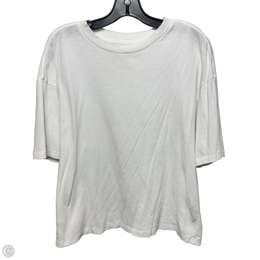 Top Short Sleeve By Free People In White, Size: Xs
